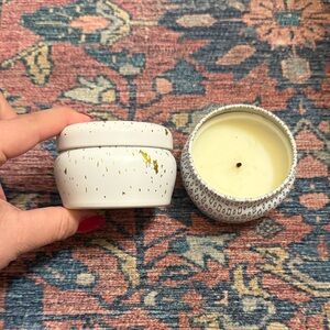 capri BLUE Volcano Tin Candle Set